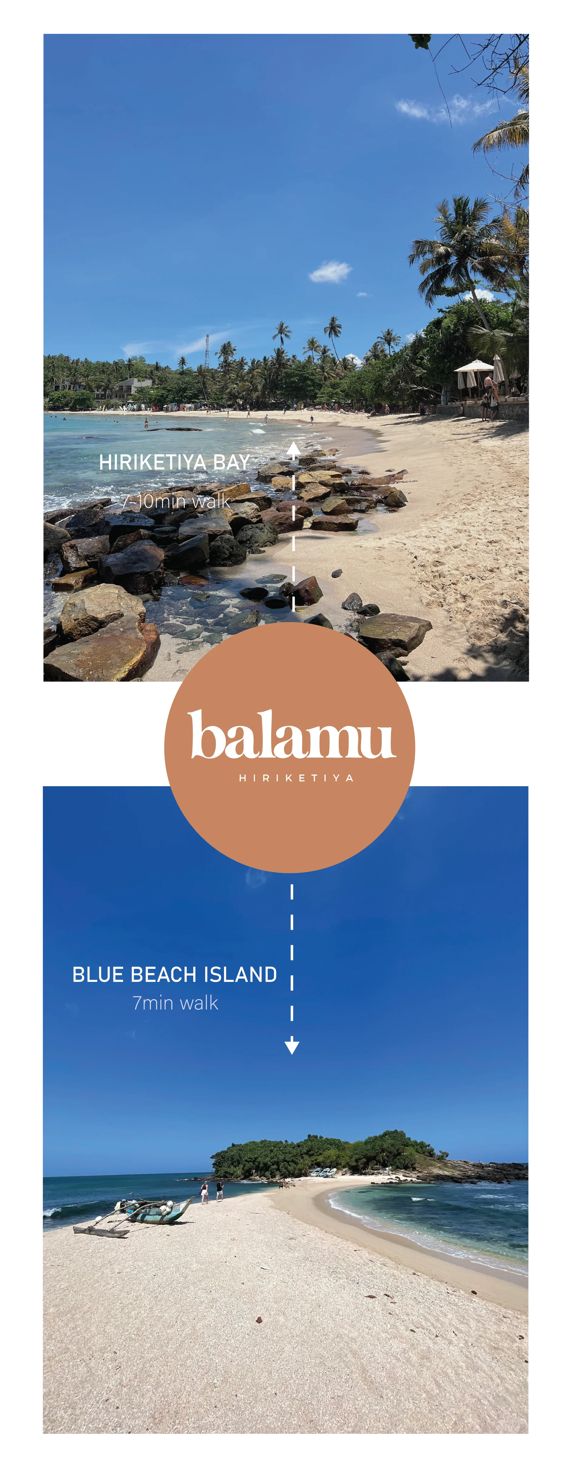 Hiriketiya Beach and Blue Beach Island